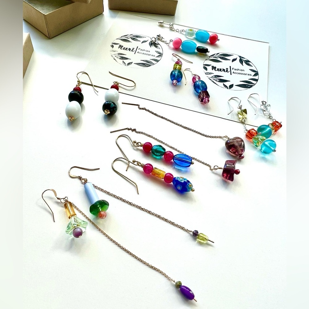 New! Thread earrings - Picture 5 of 6